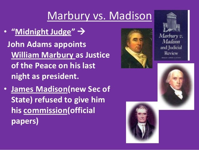 Marbury vs madison essay