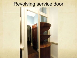 Revolving service door