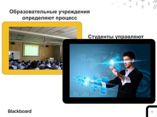 Образовательные учреждения
    определяют процесс


                         Студенты управляют




                                              8
 