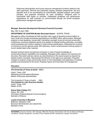 Thomas jerome brown resume july 2011 wp97 sans eil