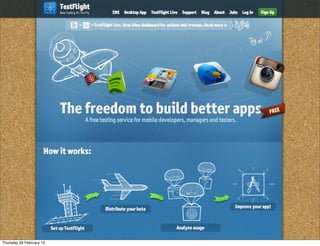 Thursday 28 February 13
 