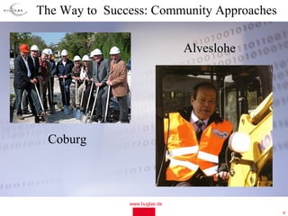 The Way to Success: Community Approaches

                               Alveslohe




 Coburg



               www.buglas.de
                                           9
 