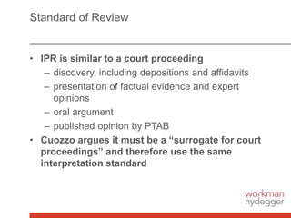 Cuozzo and Inter Partes Review | PPTX