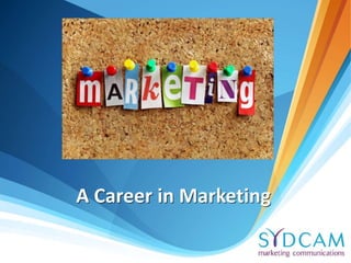 A Career in Marketing
 