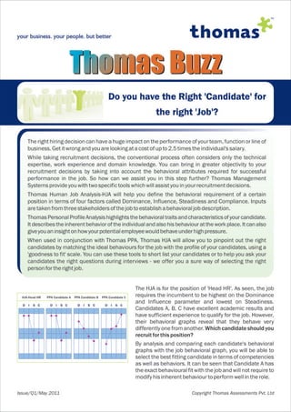 Thomas newsletter  may 2011