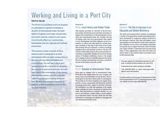 Living and Working in a Port City
