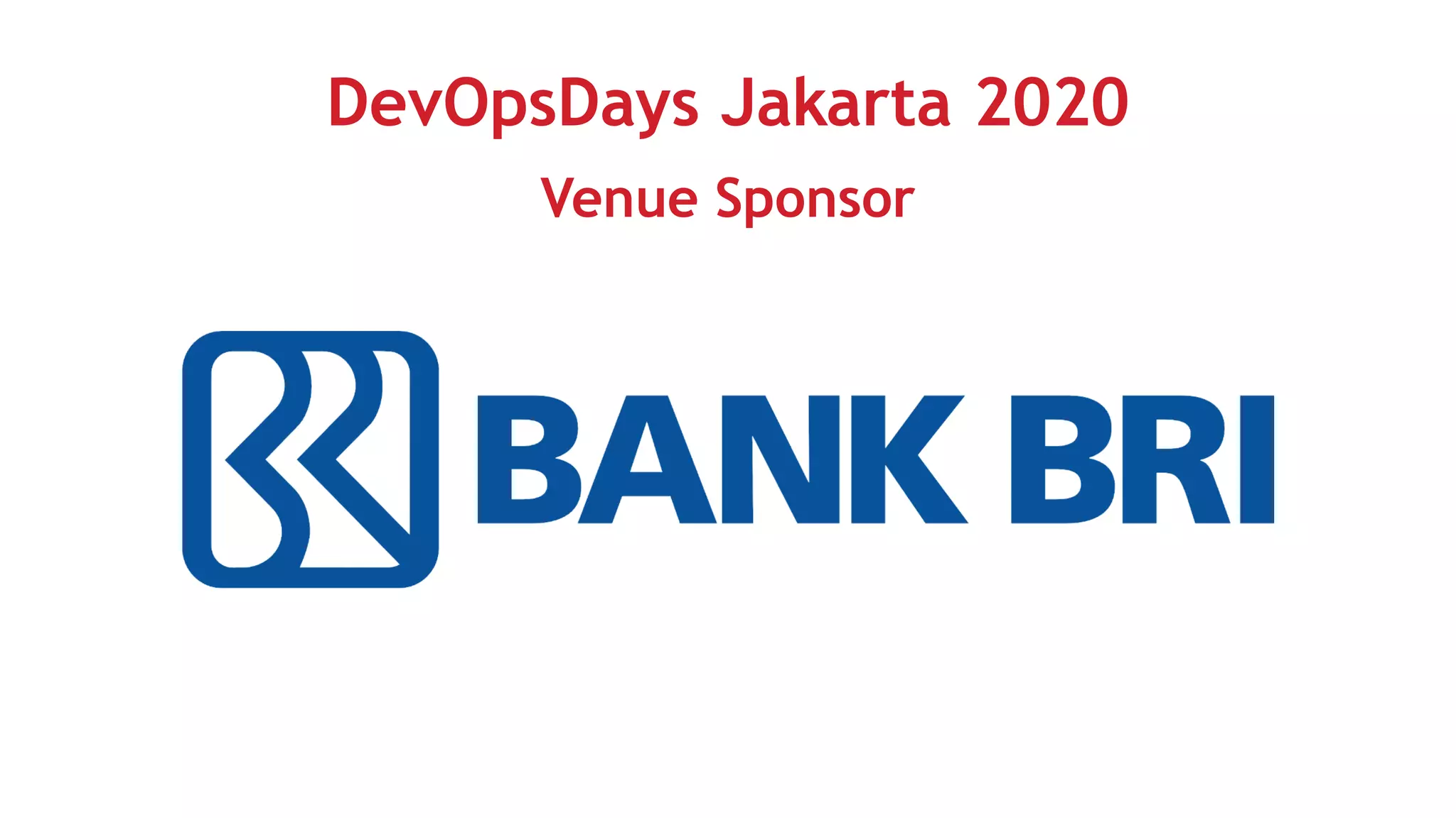 DevOpsDays Jakarta 2020
Venue Sponsor
 