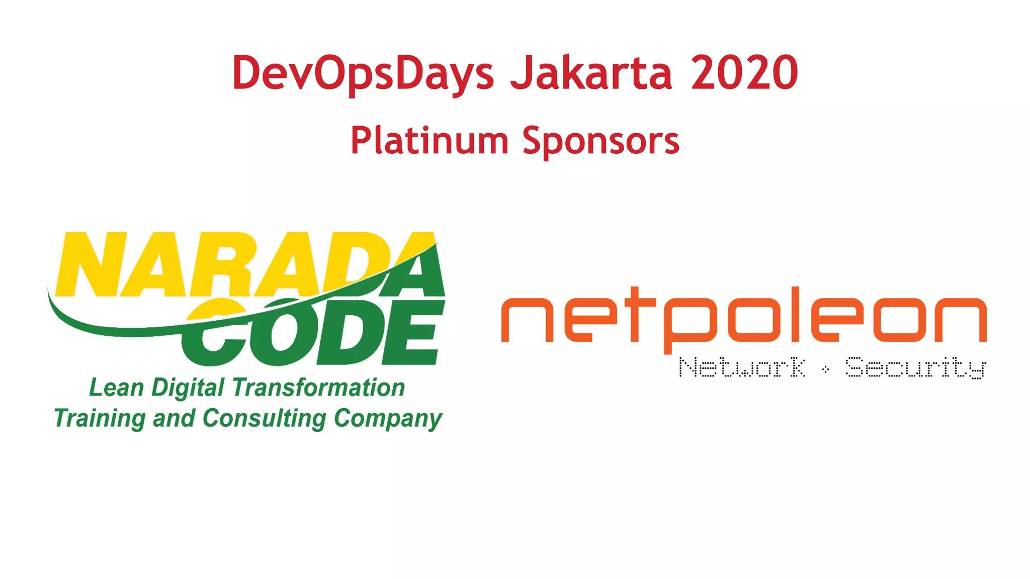 DevOpsDays Jakarta 2020
Platinum Sponsors
 