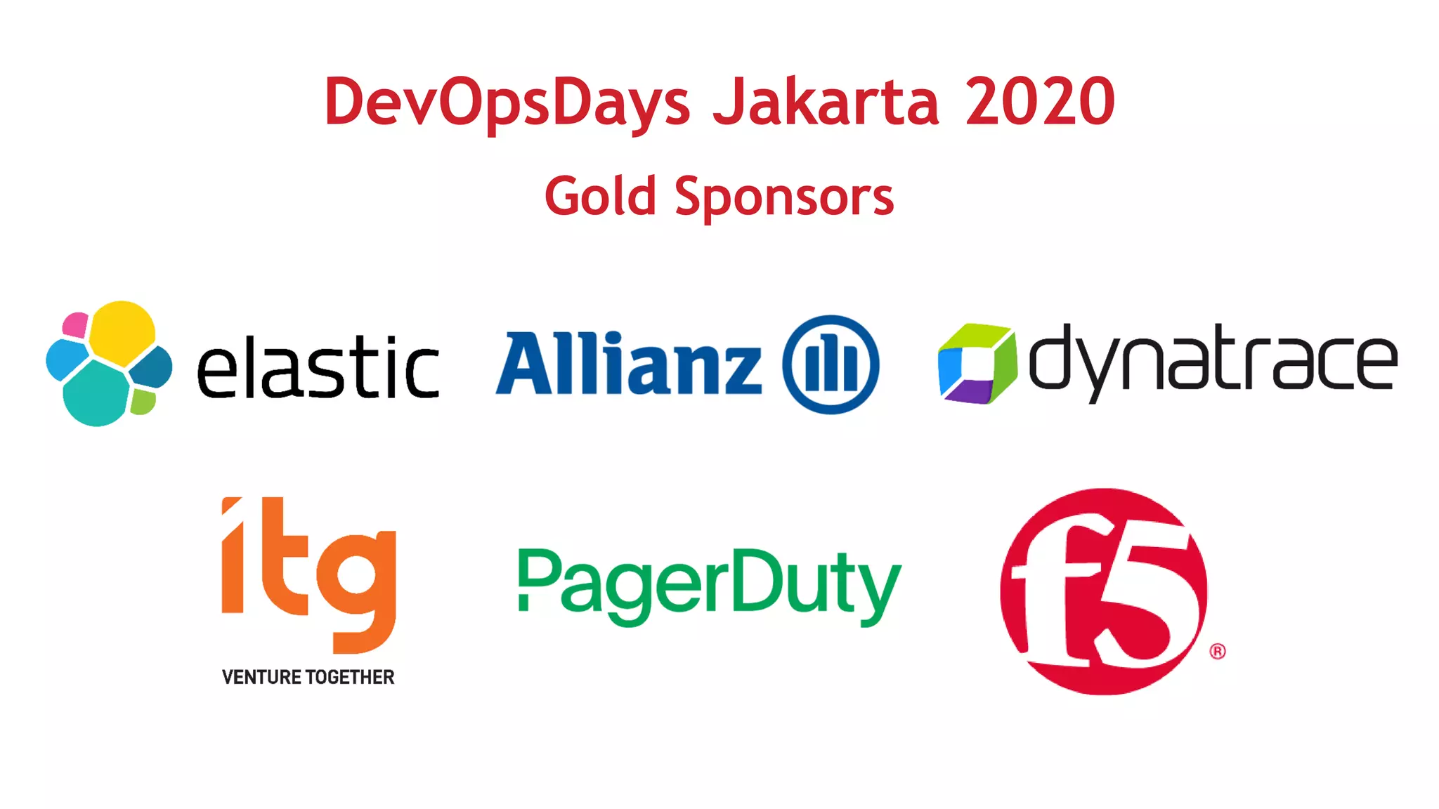 DevOpsDays Jakarta 2020
Gold Sponsors
 