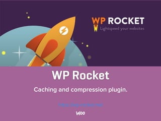 WP Rocket
Caching and compression plugin.
https://wp-rocket.me/
 