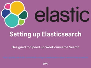 Designed to Speed up WooCommerce Search 
 
Setting up Elasticsearch
https://guides.wp-bullet.com/install-conﬁgure-elasticsearch-speed-woocommerce-search/
 