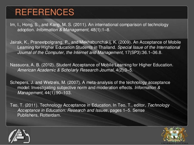 Mobile learning adoption in higher education in guyana