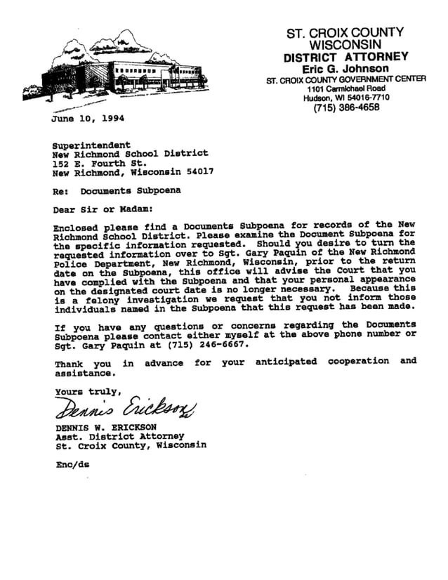 Thomas Woznicki Dismissals (THREE Different School Districts in Wisconsin)