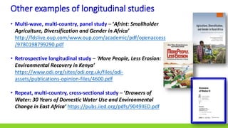 Analysing the Dynamics of Change: Using longitudinal, panel and cross ...