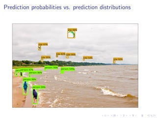 Prediction probabilities vs. prediction distributions
 