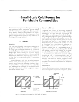 Construction of Cold Rooms for perishable goods | PDF