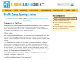 The Blended Learning Toolkit: A DIY Platform for Blended Learning Faculty Development