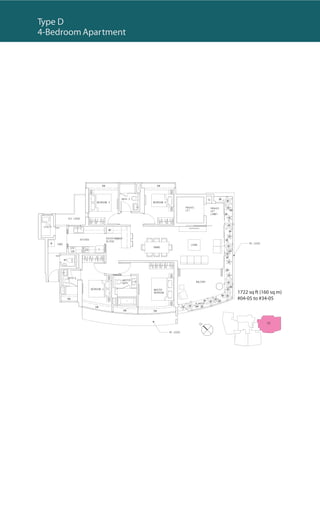 Penthouse A
(5-Bedroom)




   Lower Level




                 3391 sq ft (315 sq m)
                 #35-05




   Upper...