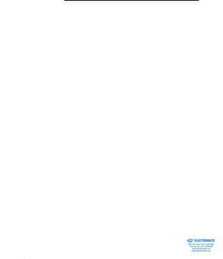 (800) 882-8857 95
ELECTROMATE
Toll Free Phone (877) SERVO98
Toll Free Fax (877) SERV099
www.electromate.com
sales@electromate.com
Sold & Serviced By:
 