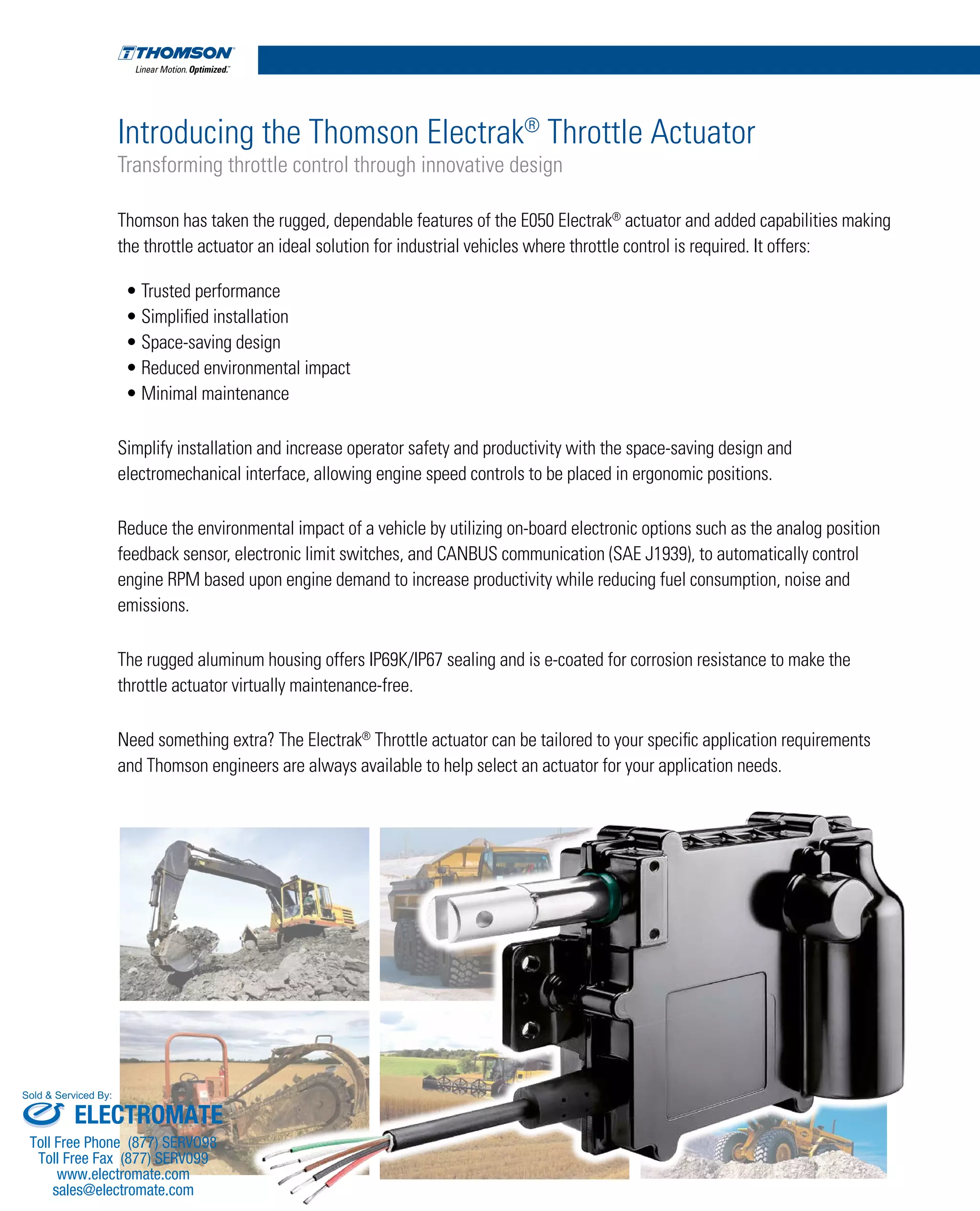 Thomson electrak throttle_actuator_catalog PDF