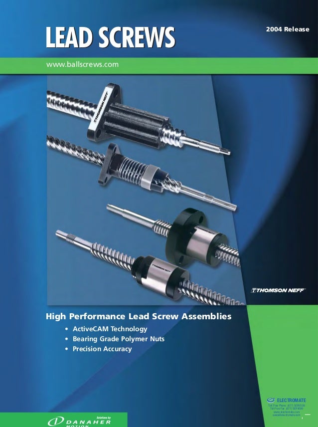 Thomson lead screws_catalog