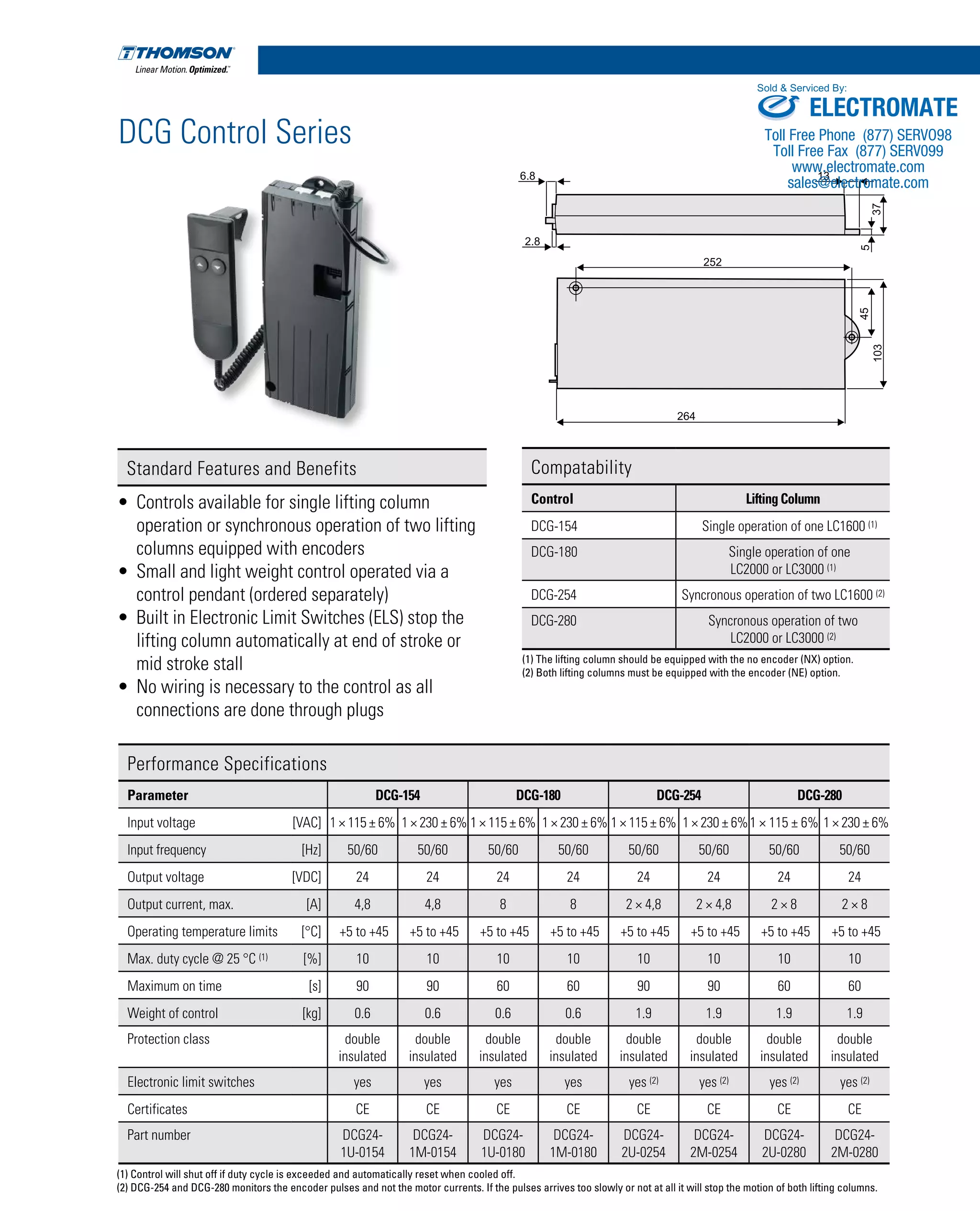 Thomson lifting columns_catalog PDF