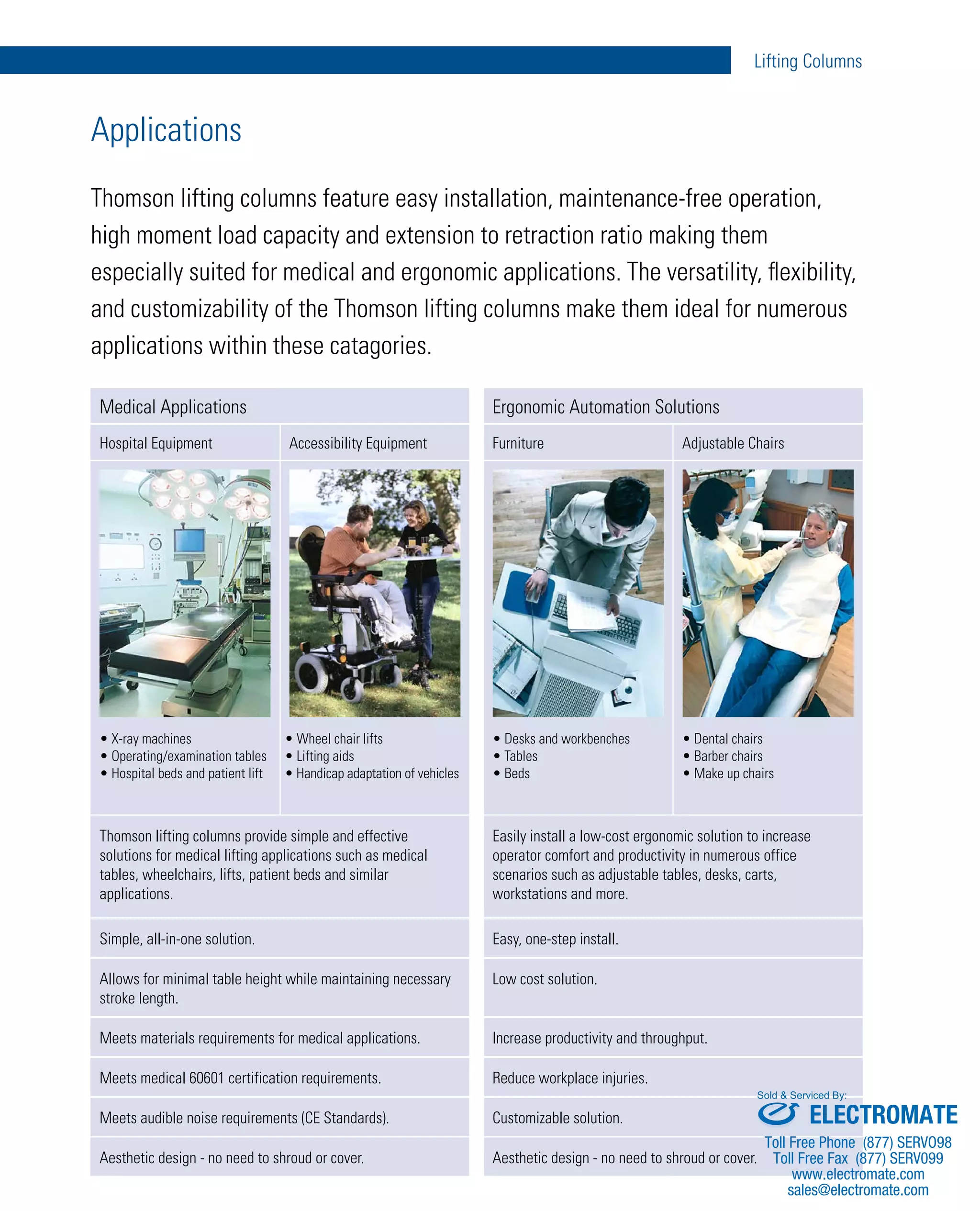 Thomson lifting columns_catalog PDF