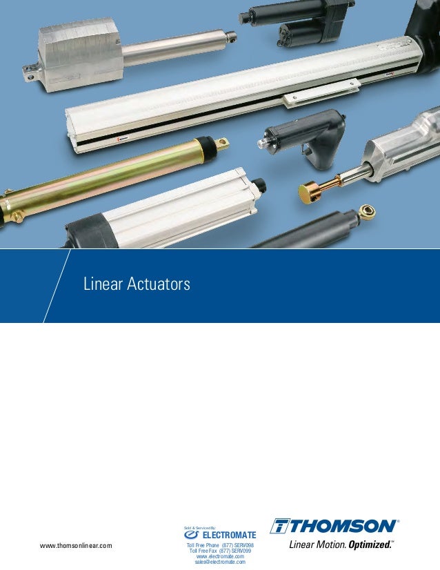 Thomson Linear Actuators Catalog