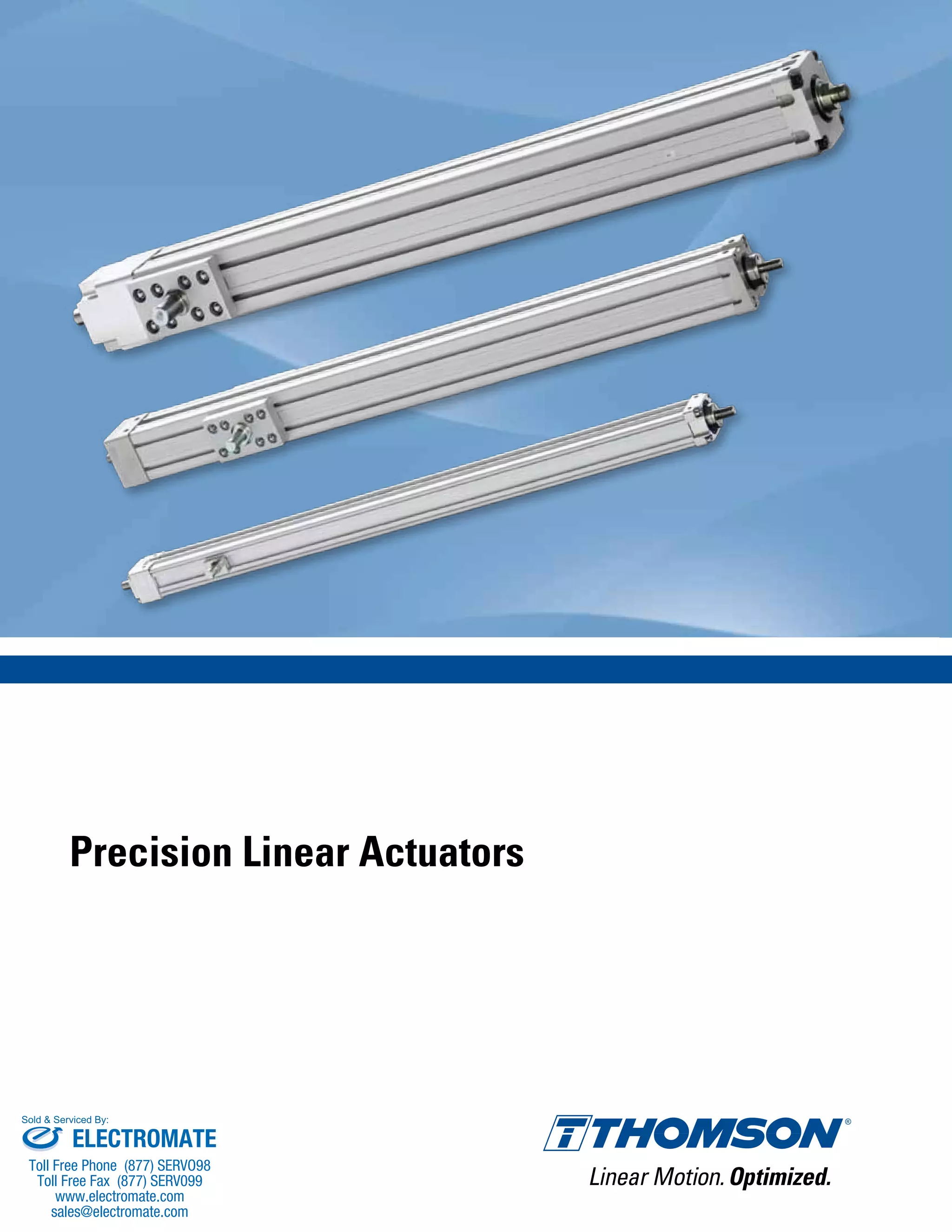 Thomson Precision Linear Actuators PDF