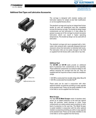 Thomson Profile Rail Linear Guides | PDF