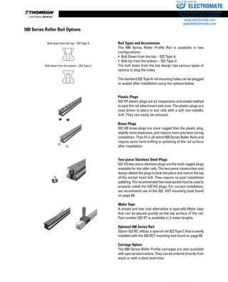 Thomson Profile Rail Linear Guides | PDF