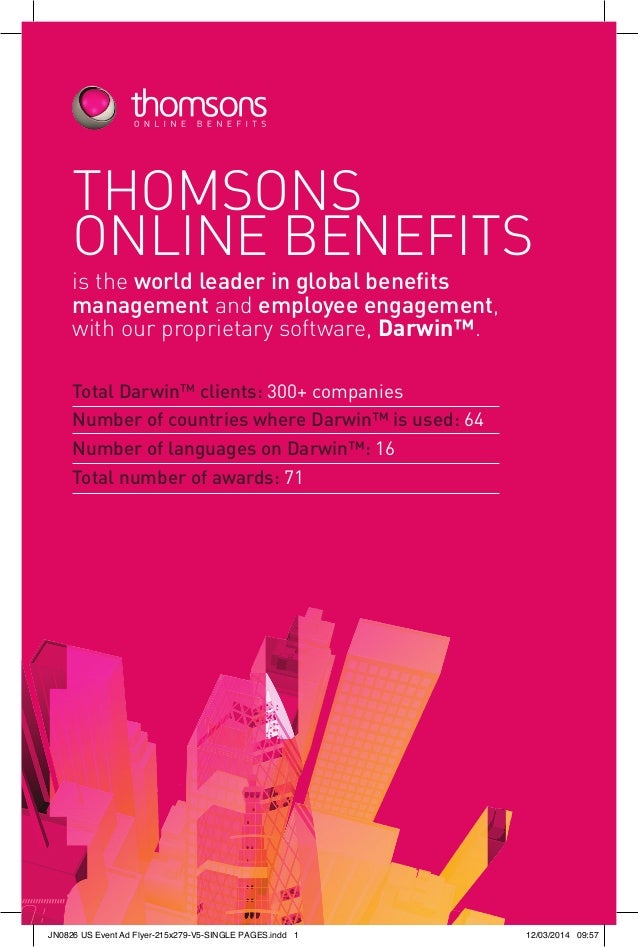 Introduction to Thomsons Online Benefits