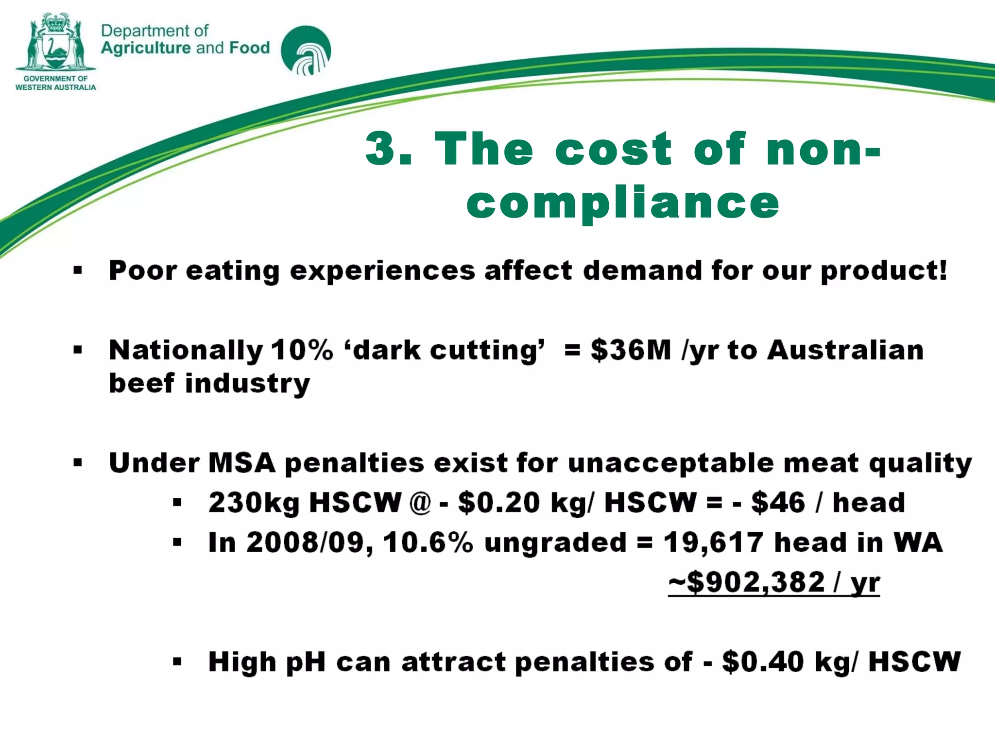 3. The cost of non-
compliance
 