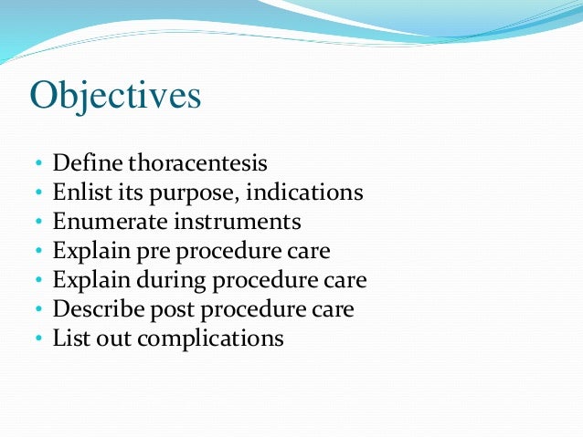 Thoracentesis 12 June