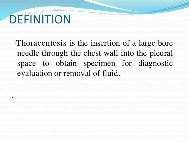 Thoracentesis 12 June