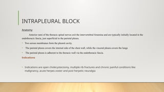ANESTHESIA Thoracic & abdominal wall blocks.pptx