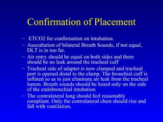 Tco2 Placement Location Thoracic anaesthesia | PPT