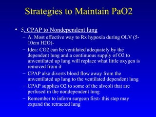 Thoracic anaesthesia | PPT