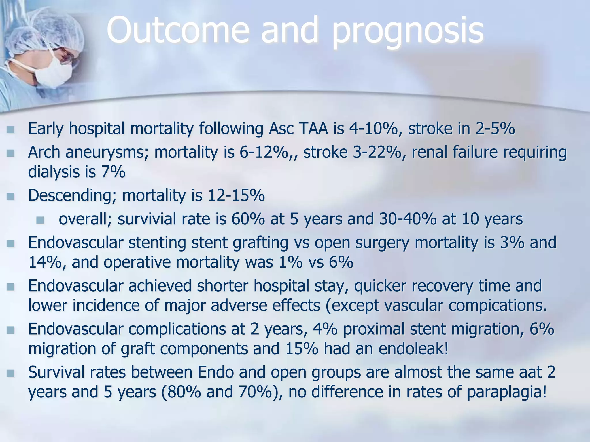Thoracic aortic aneurysm | PPTX