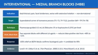 Thoracic pain- Anatomy, intervention, red flags | PPTX