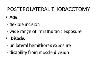 THORACIC INCISIONS a powerpoint for general surgeons | PPTX