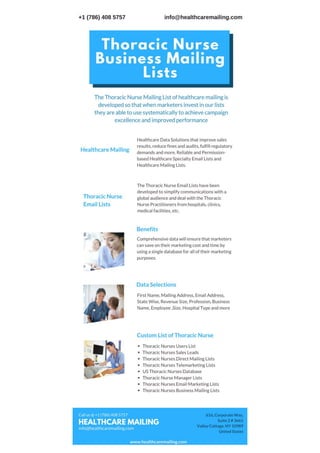 Thoracic nurses email lists infographics