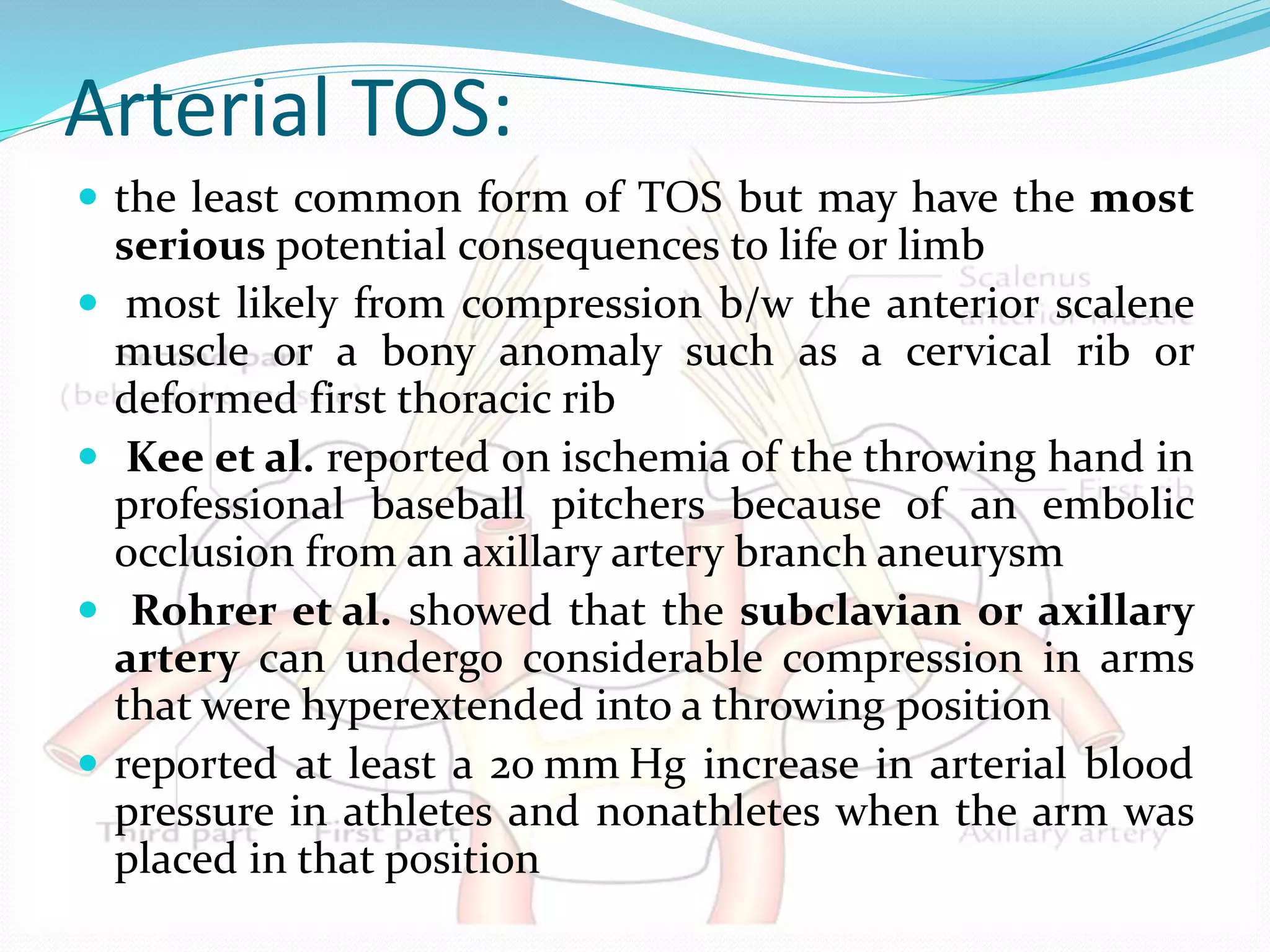 Thoracic outlet syndrome/ TOS | PPTX