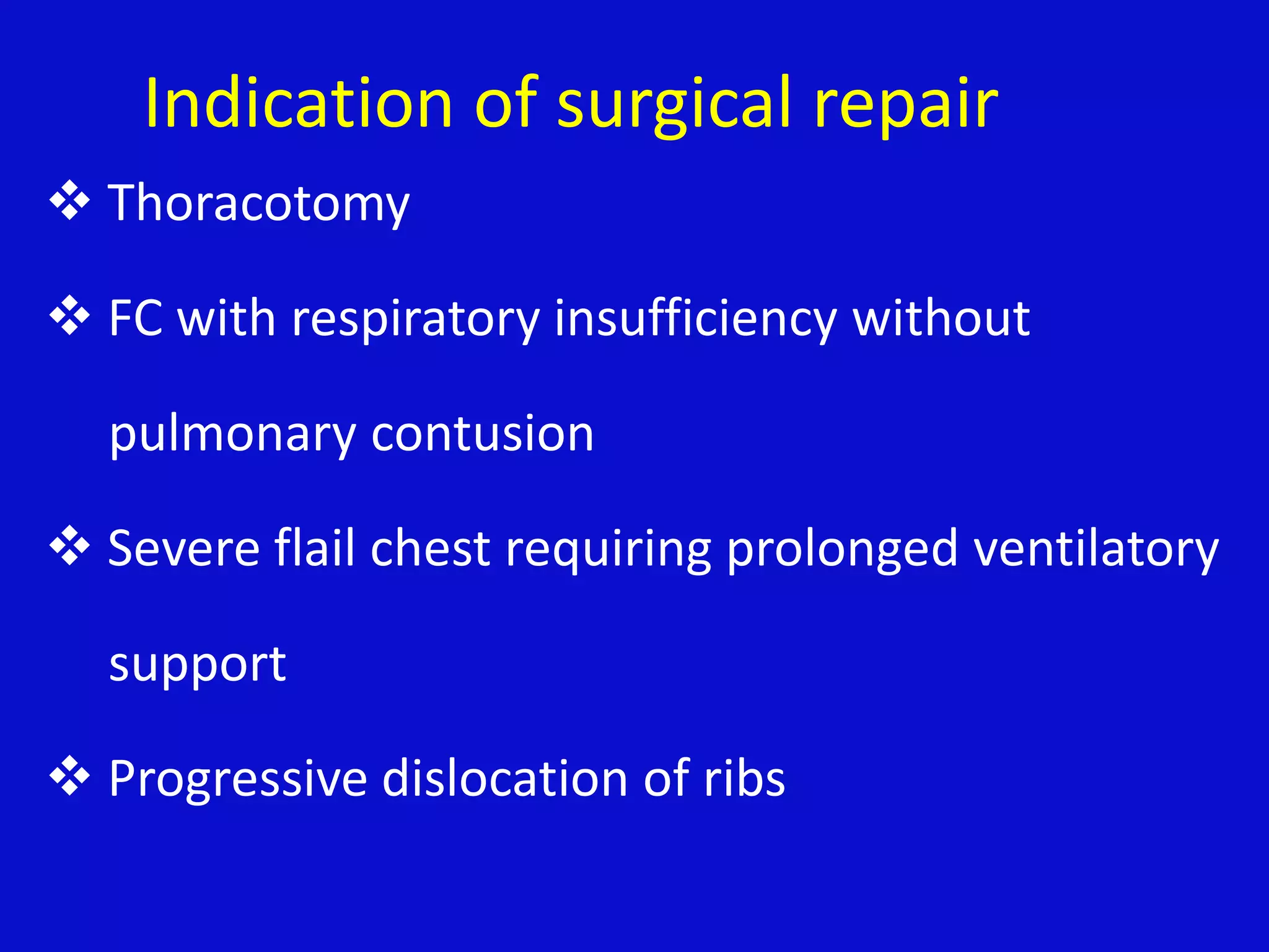 Thoracic trauma and pain management | PPTX