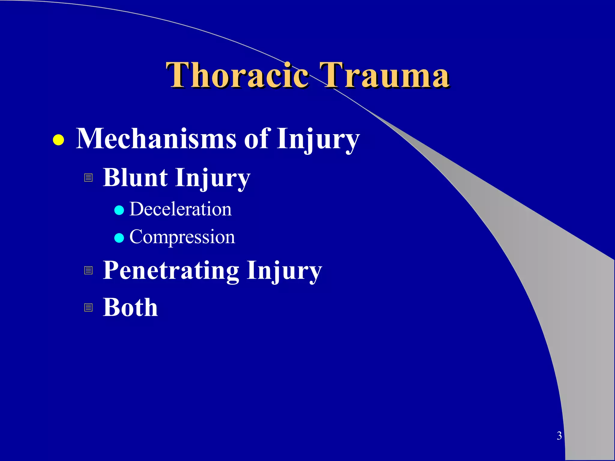 Thoracic Trauma | PPT