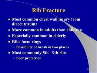Trauma To Rib Making Rib Inverted Thoracic Trauma | PPT