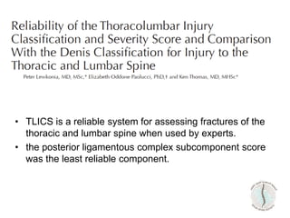 Tlcc Classification Thoracolumbar-spine-fracture-.ppt