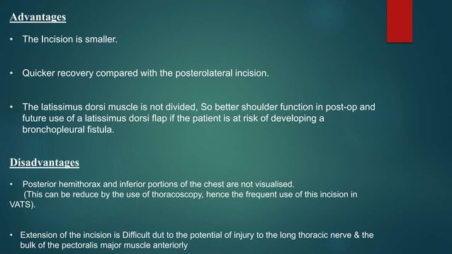 To My Incision THORACOTOMY INCISION ppt by Dr. Amrit kumar | PPTX | Death, Injury, or ...