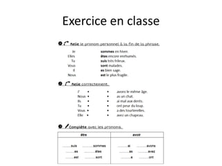 Exercice en classe
 