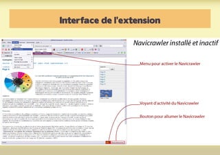 Interface de l’extension
 